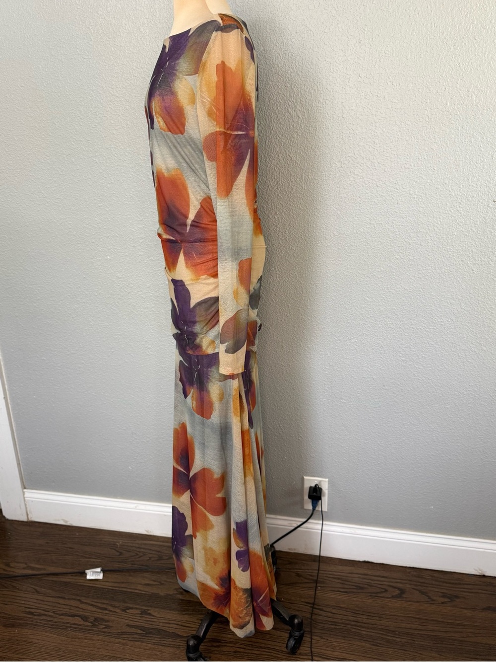 Free People Sunnei Maxi Dress in Sunrise Combo Size Large - Picture 6 of 9
